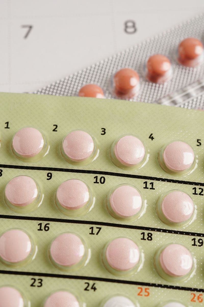 two packs of birth control pills